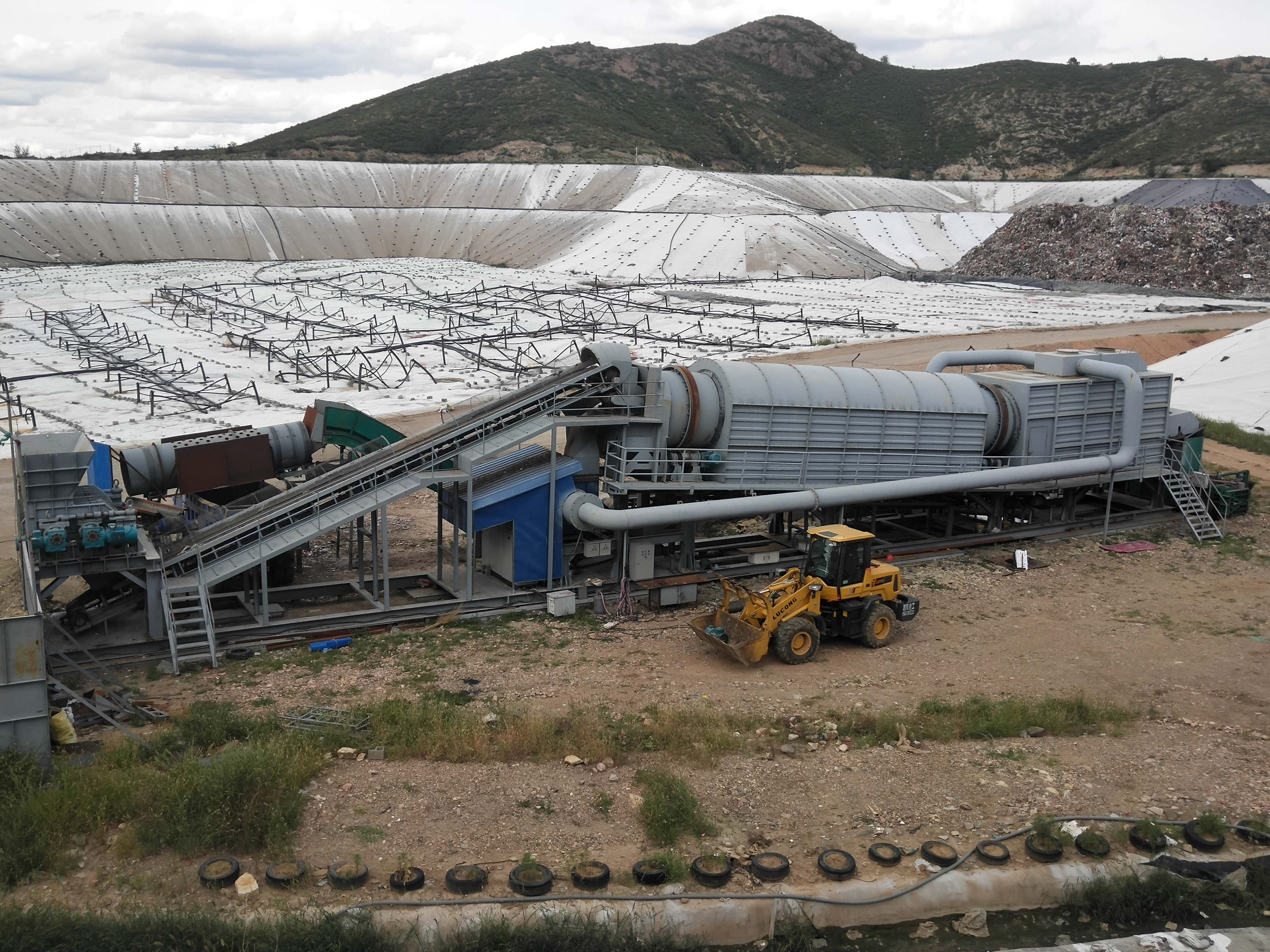 垃圾分選試車(chē)現(xiàn)場(chǎng)